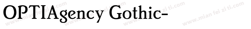 OPTIAgency Gothic字体转换